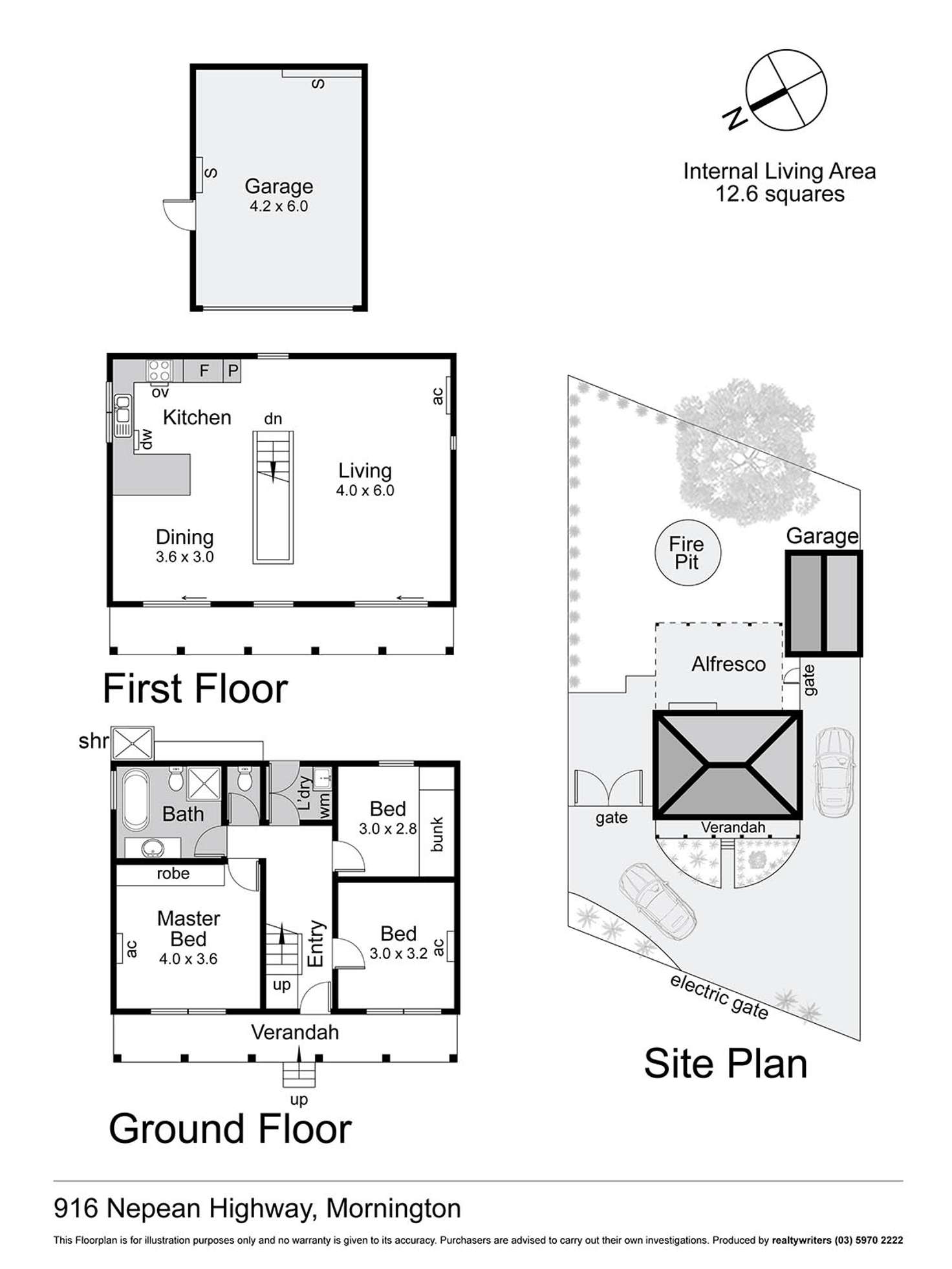 Floorplan of Homely house listing, 916 Nepean Highway, Mornington VIC 3931