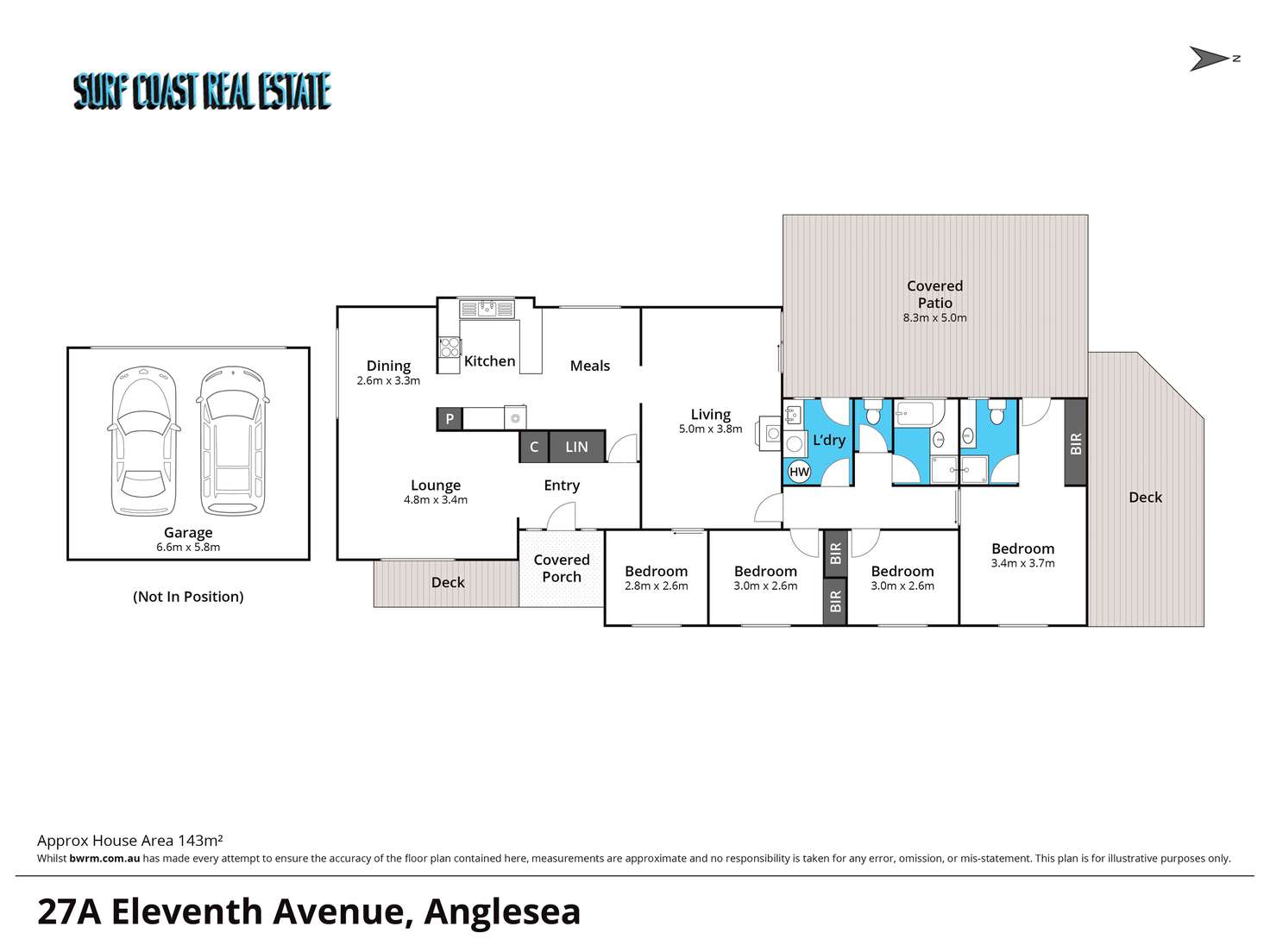 Floorplan of Homely house listing, 27a ELEVENTH AVENUE, Anglesea VIC 3230