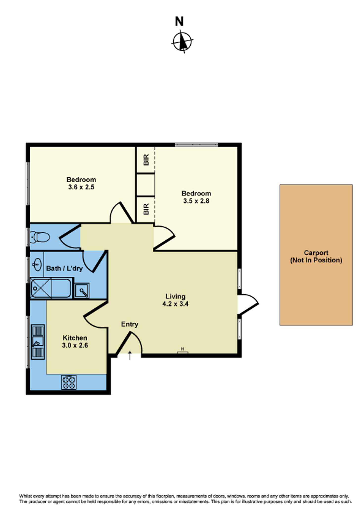 Floorplan of Homely apartment listing, 6/68 Kororoit Creek Road, Williamstown VIC 3016