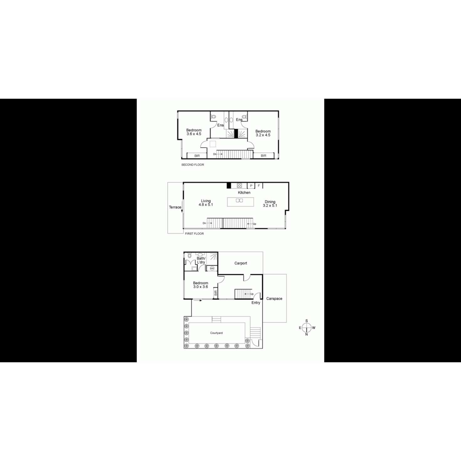 Floorplan of Homely townhouse listing, 1/635 Inkerman Road, Caulfield North VIC 3161