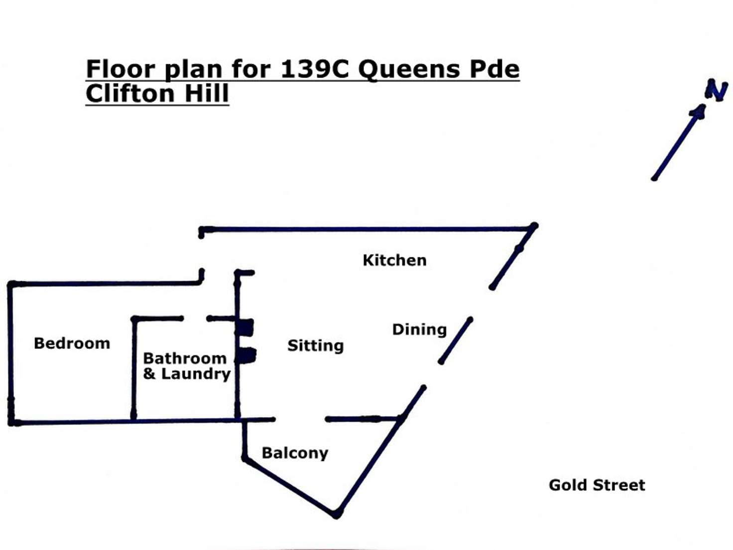 Floorplan of Homely apartment listing, 139C Queens Parade, Clifton Hill VIC 3068