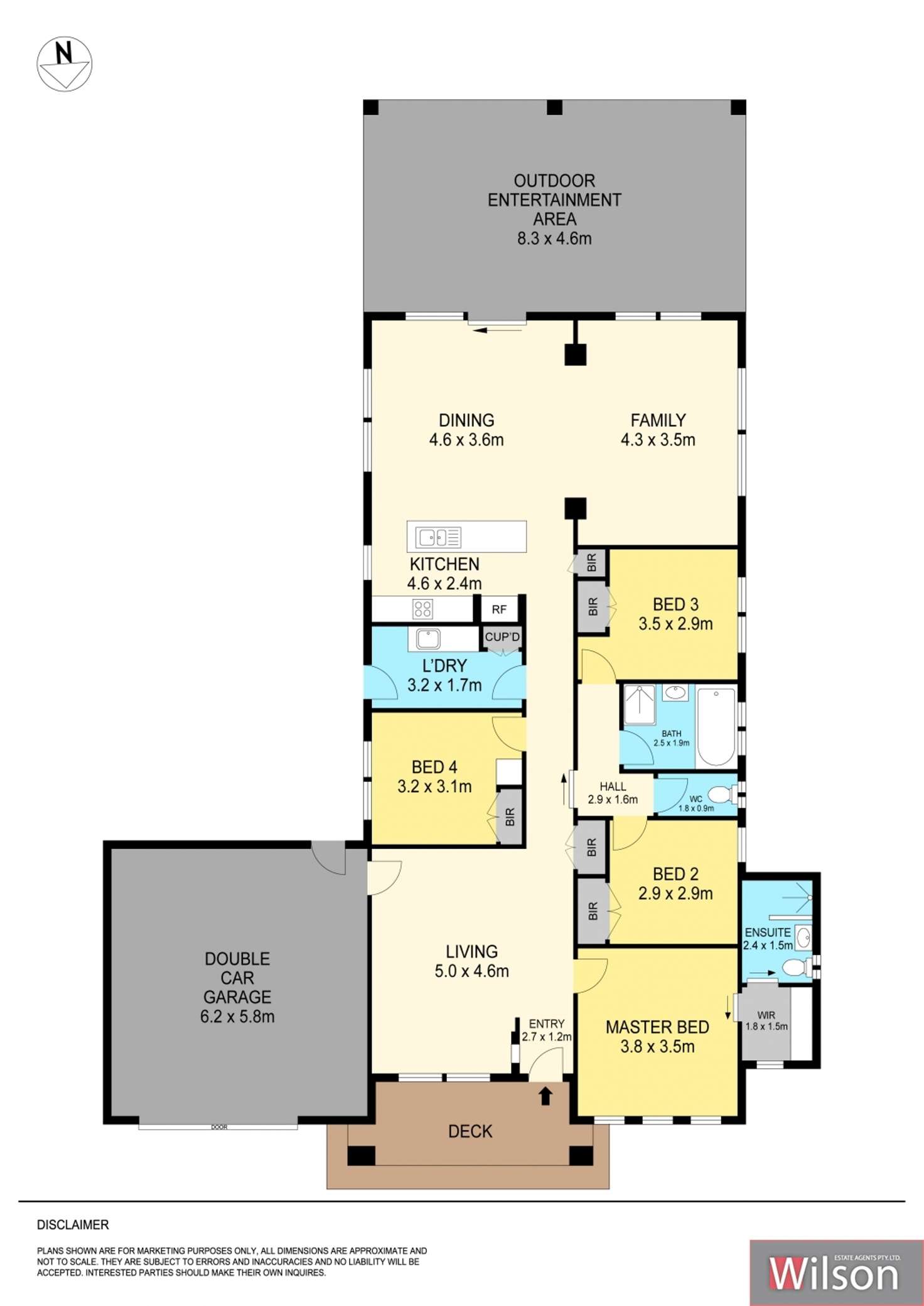 Floorplan of Homely house listing, 18 Carmichael Court, Sebastopol VIC 3356