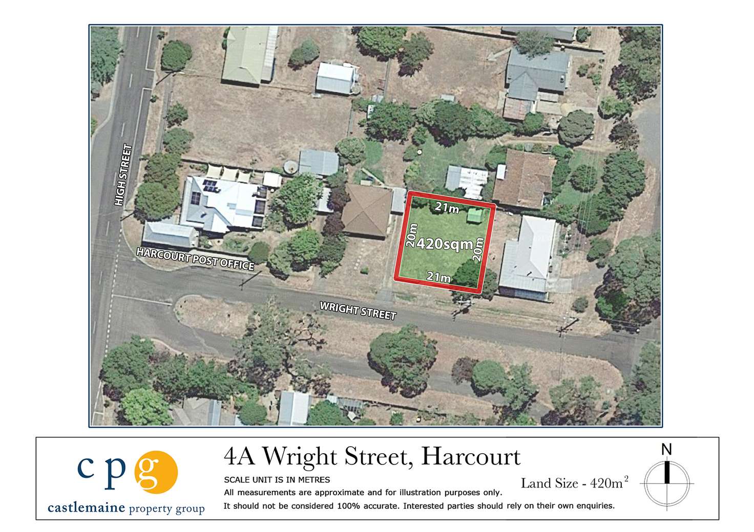 Floorplan of Homely residentialLand listing, 4A Wright Street, Harcourt VIC 3453