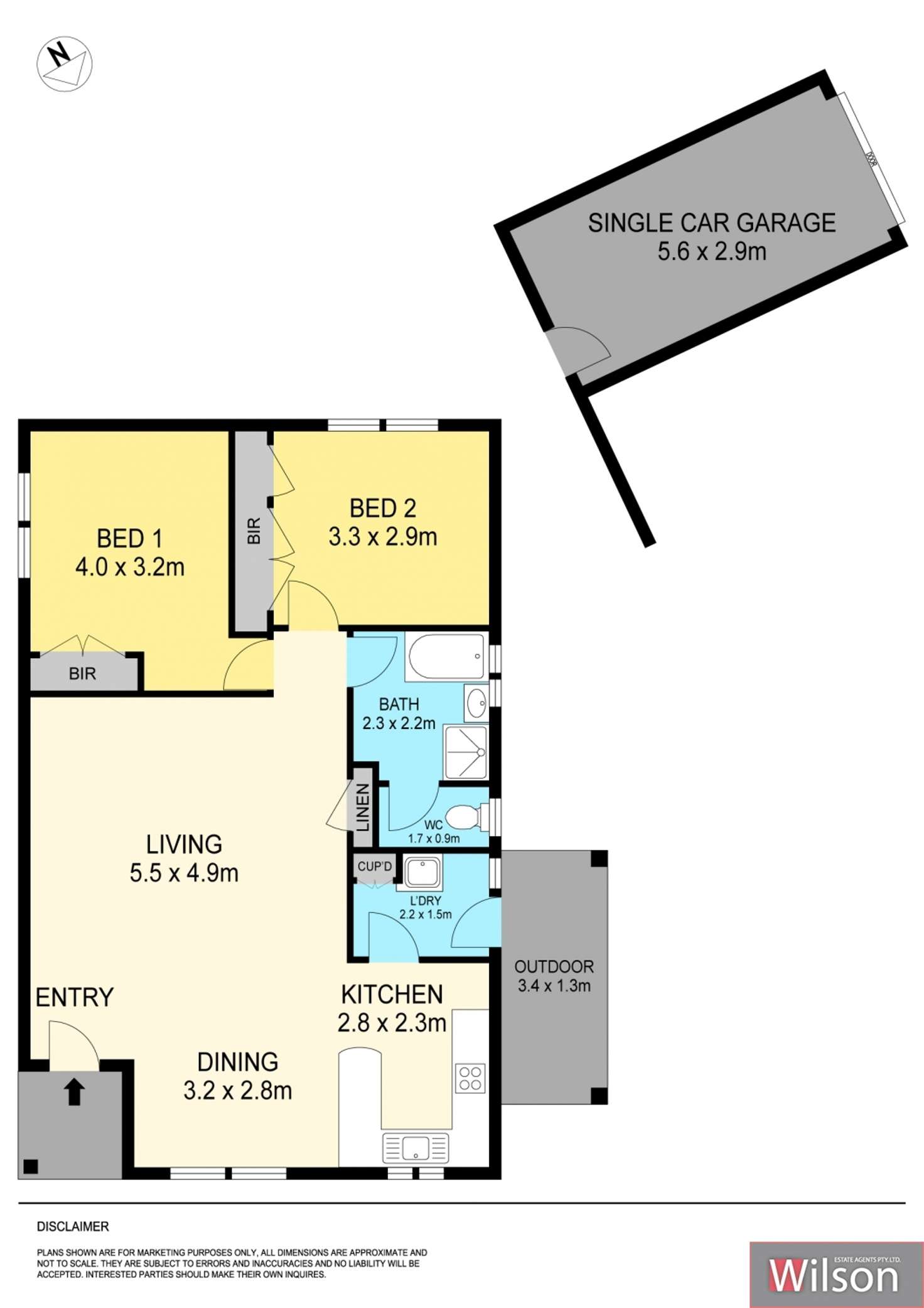 Floorplan of Homely unit listing, 7/66 Albert Street, Sebastopol VIC 3356