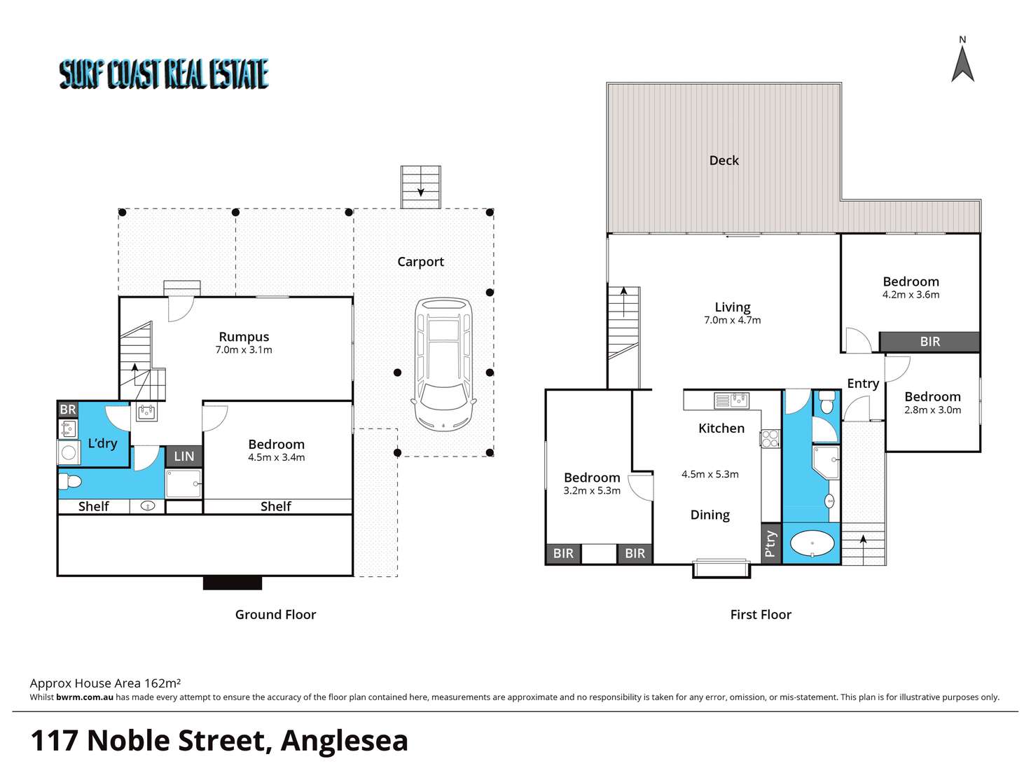 Floorplan of Homely house listing, 117 Noble Street, Anglesea VIC 3230