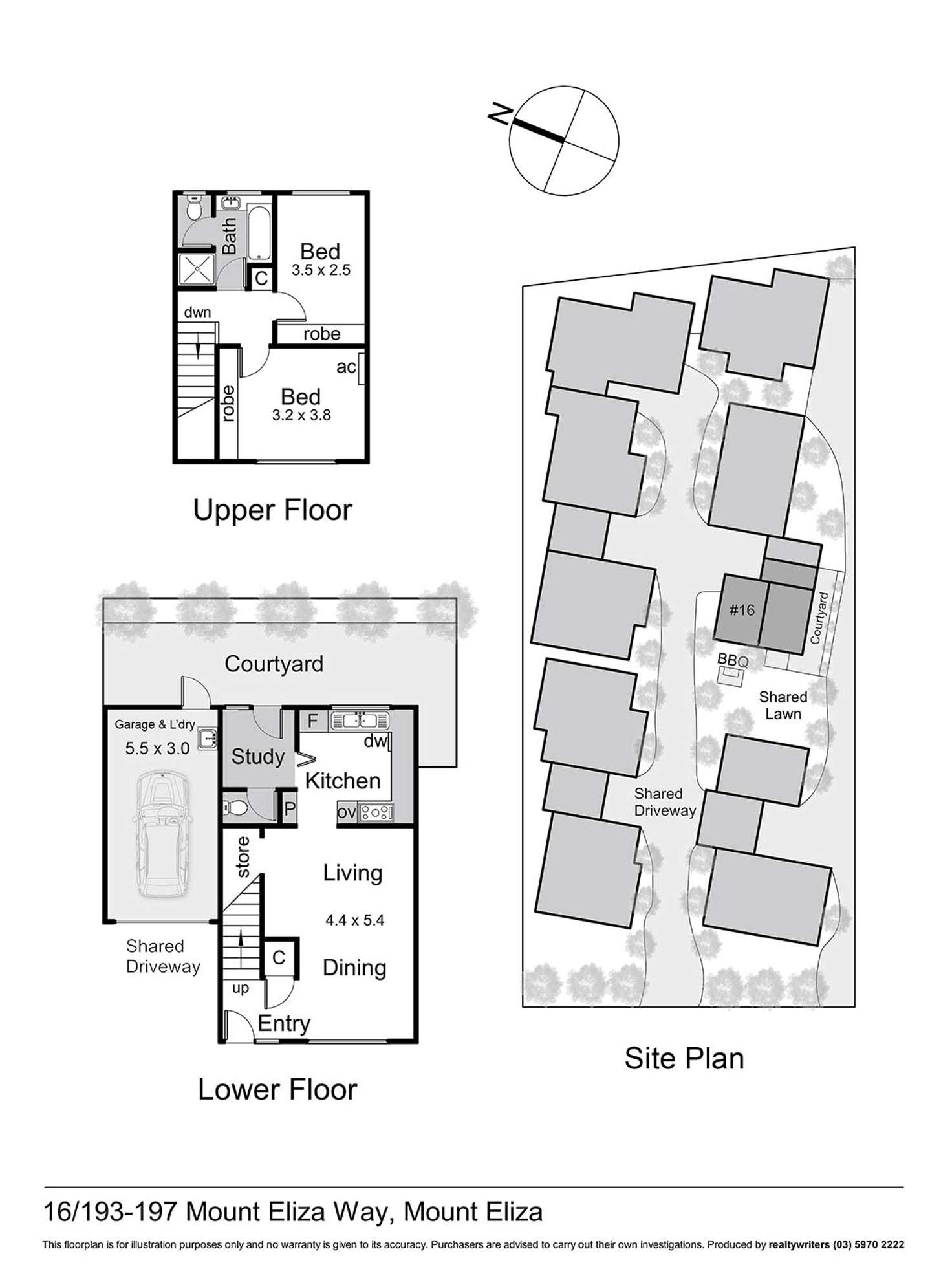Floorplan of Homely unit listing, 16/193-197 Mount Eliza Way, Mount Eliza VIC 3930