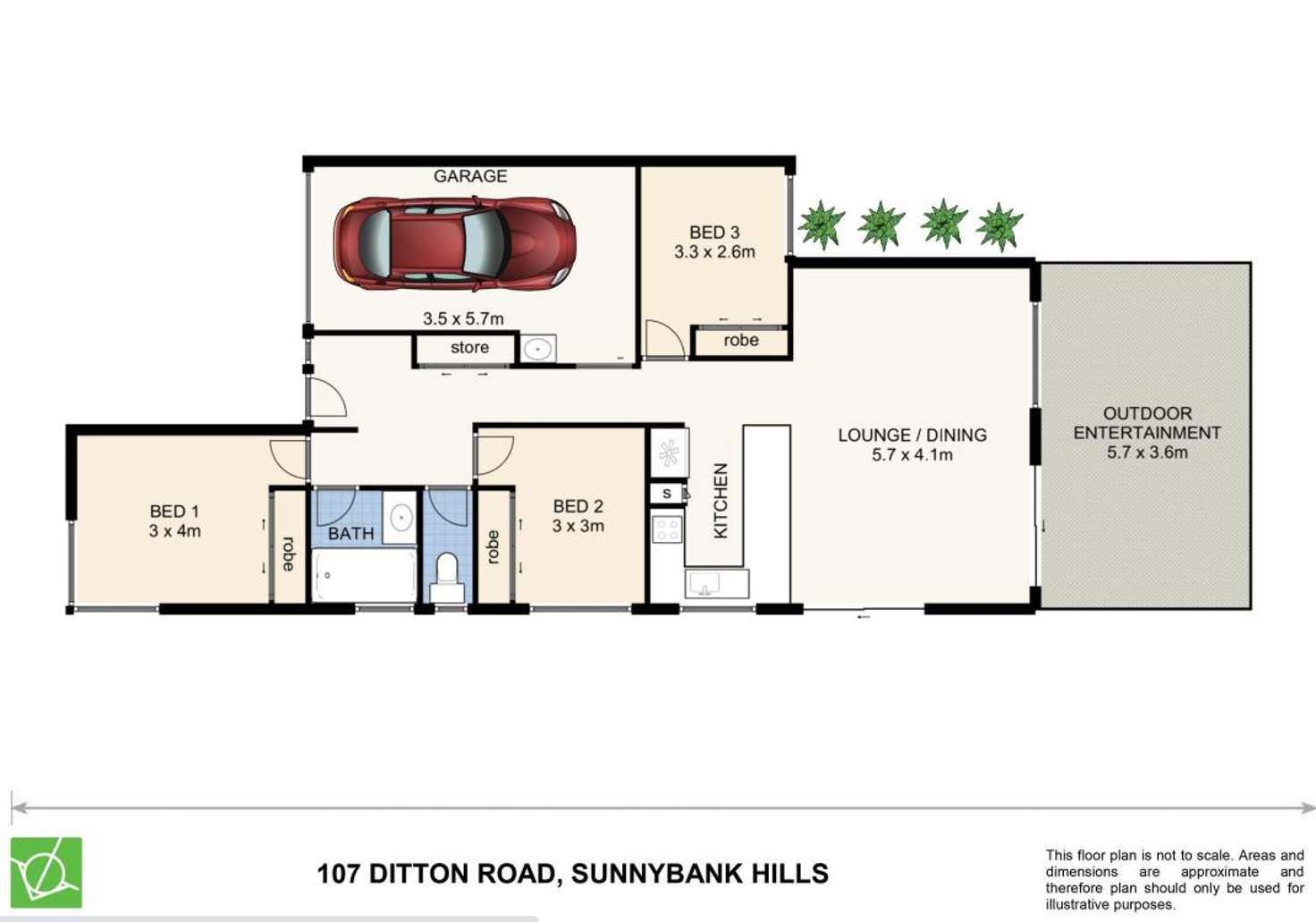 Floorplan of Homely house listing, 107 Ditton Road, Sunnybank Hills QLD 4109