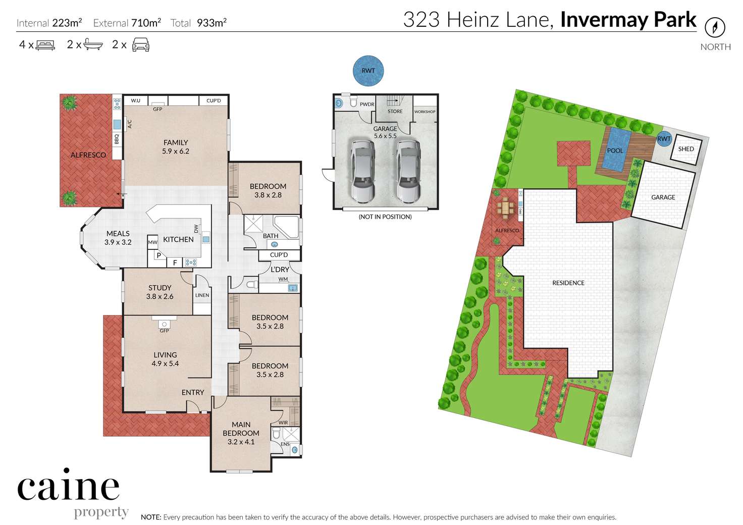 Floorplan of Homely house listing, 323 Heinz Lane, Invermay Park VIC 3350