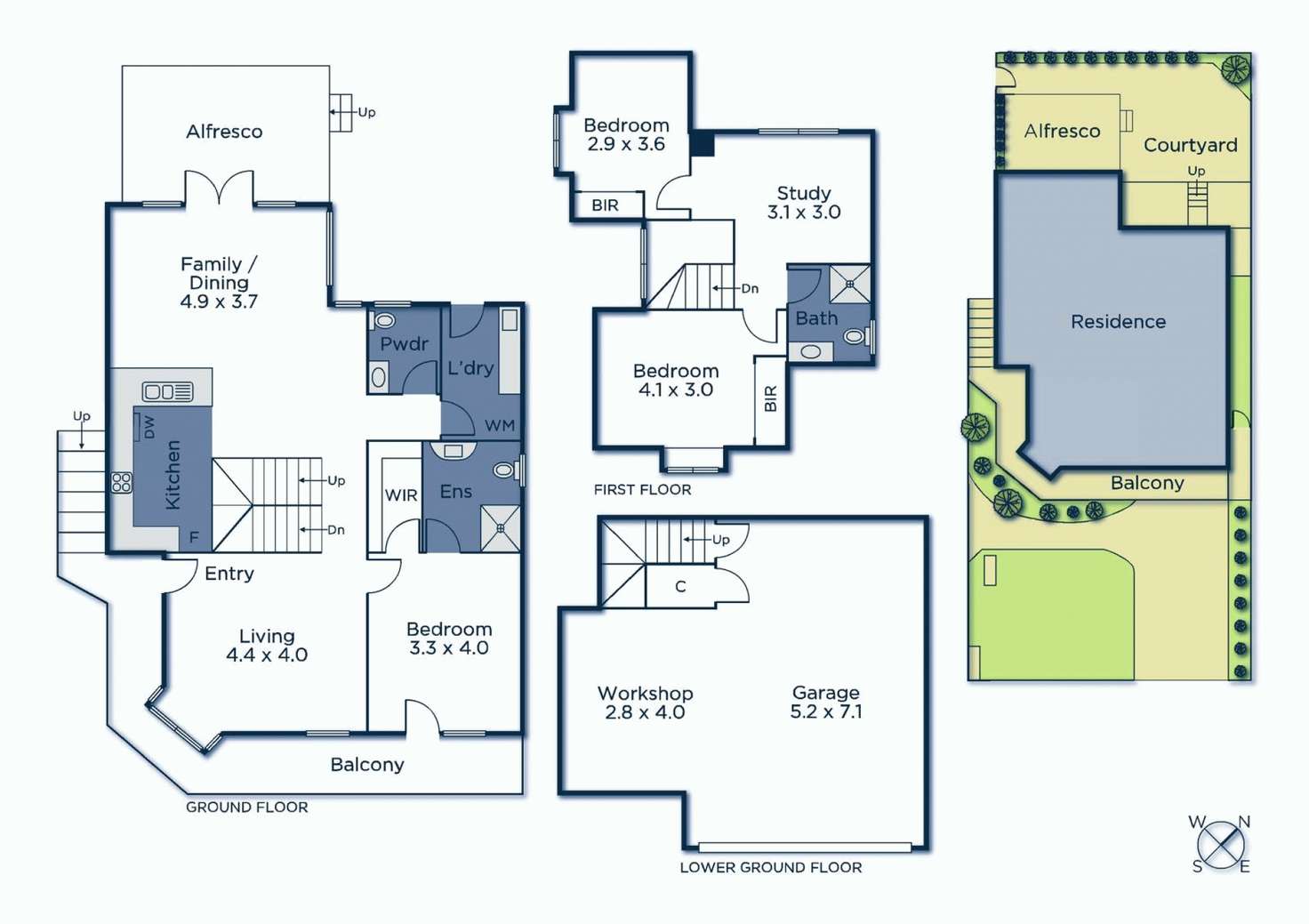 Floorplan of Homely townhouse listing, 1/63 Winfield Road, Balwyn North VIC 3104