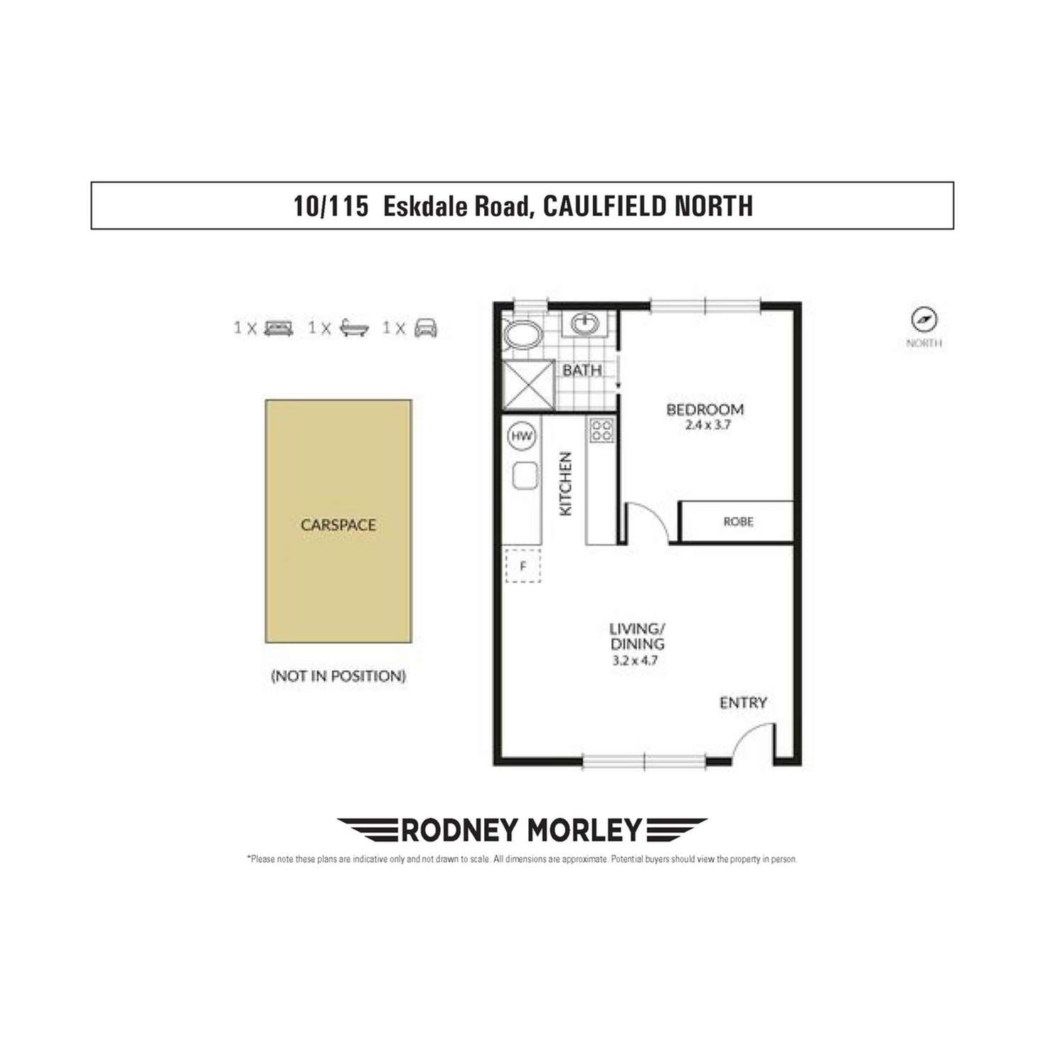 Floorplan of Homely apartment listing, 10/115 Eskdale Road, Caulfield North VIC 3161