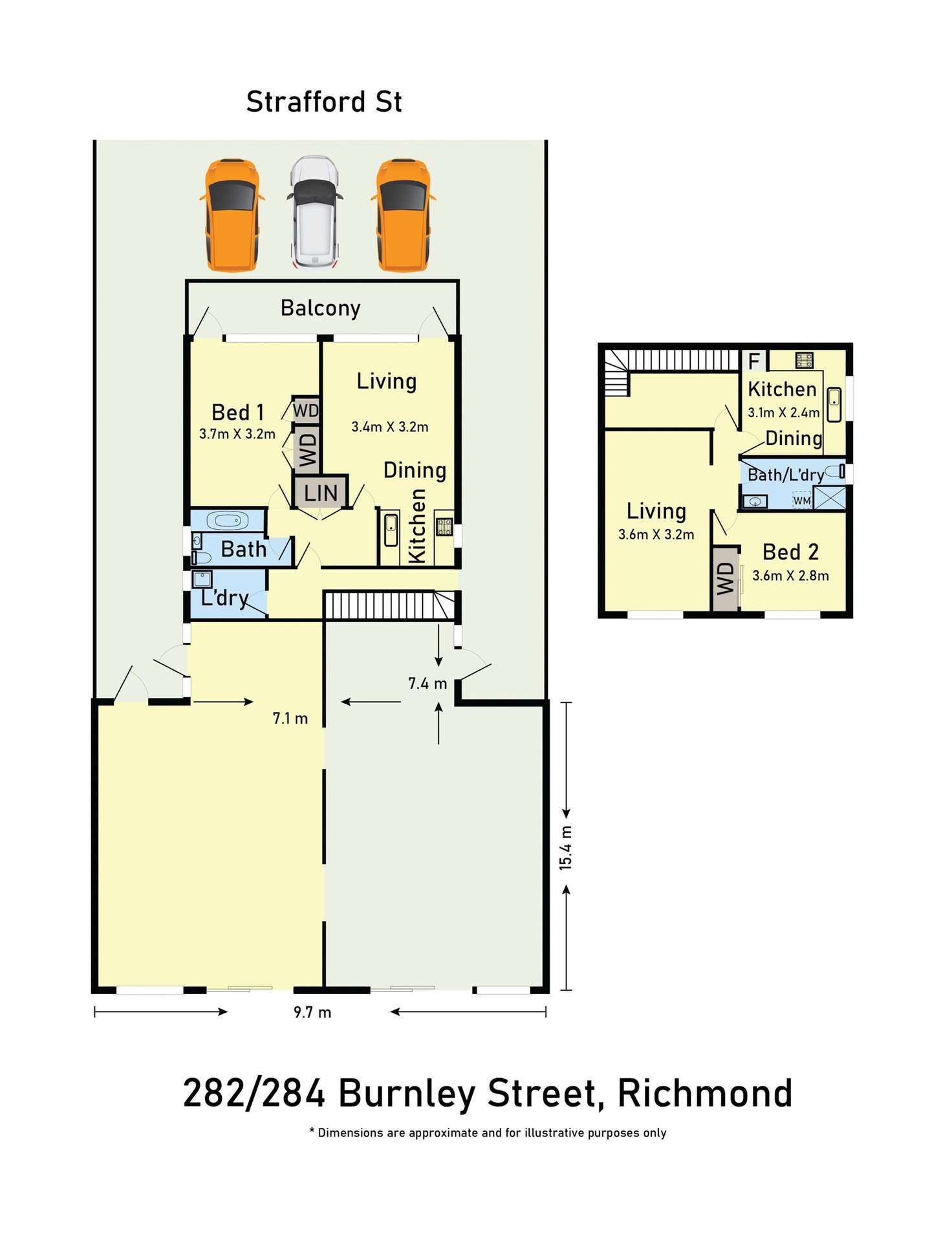 Floorplan of Homely residentialLand listing, 282-284 Burnley Street, Richmond VIC 3121