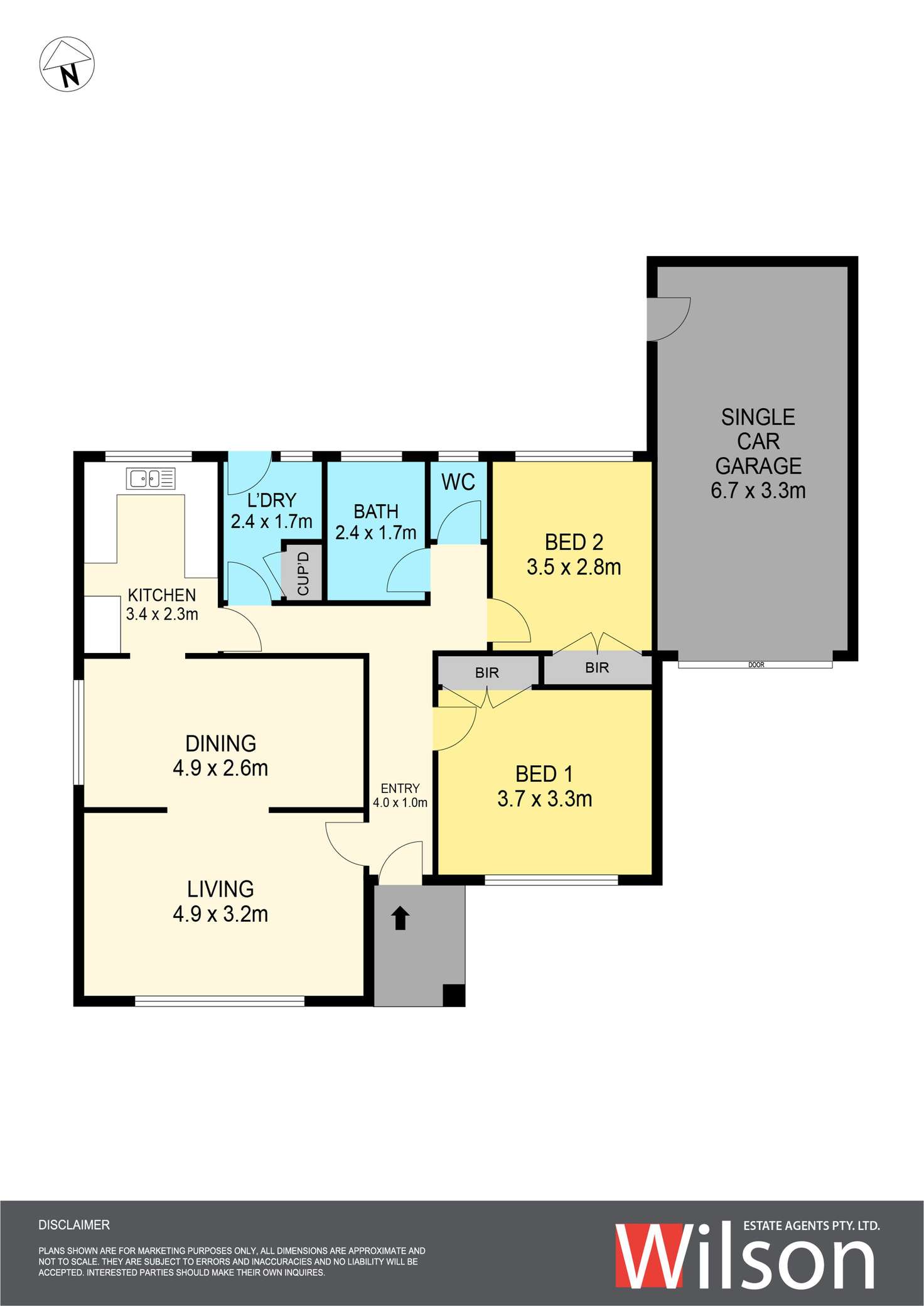Floorplan of Homely townhouse listing, 6/910 Lydiard Street North, Ballarat North VIC 3350