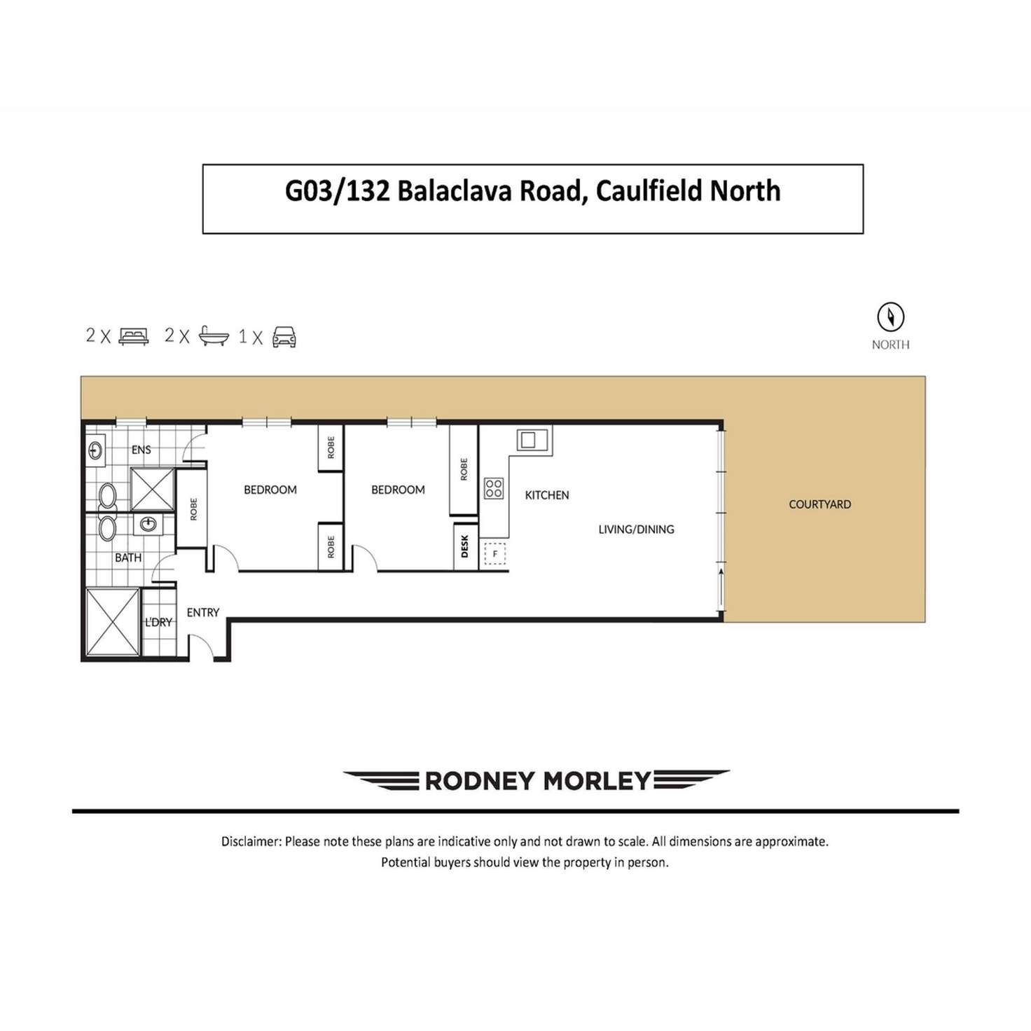 Floorplan of Homely apartment listing, G03/132 Balaclava Road, Caulfield North VIC 3161