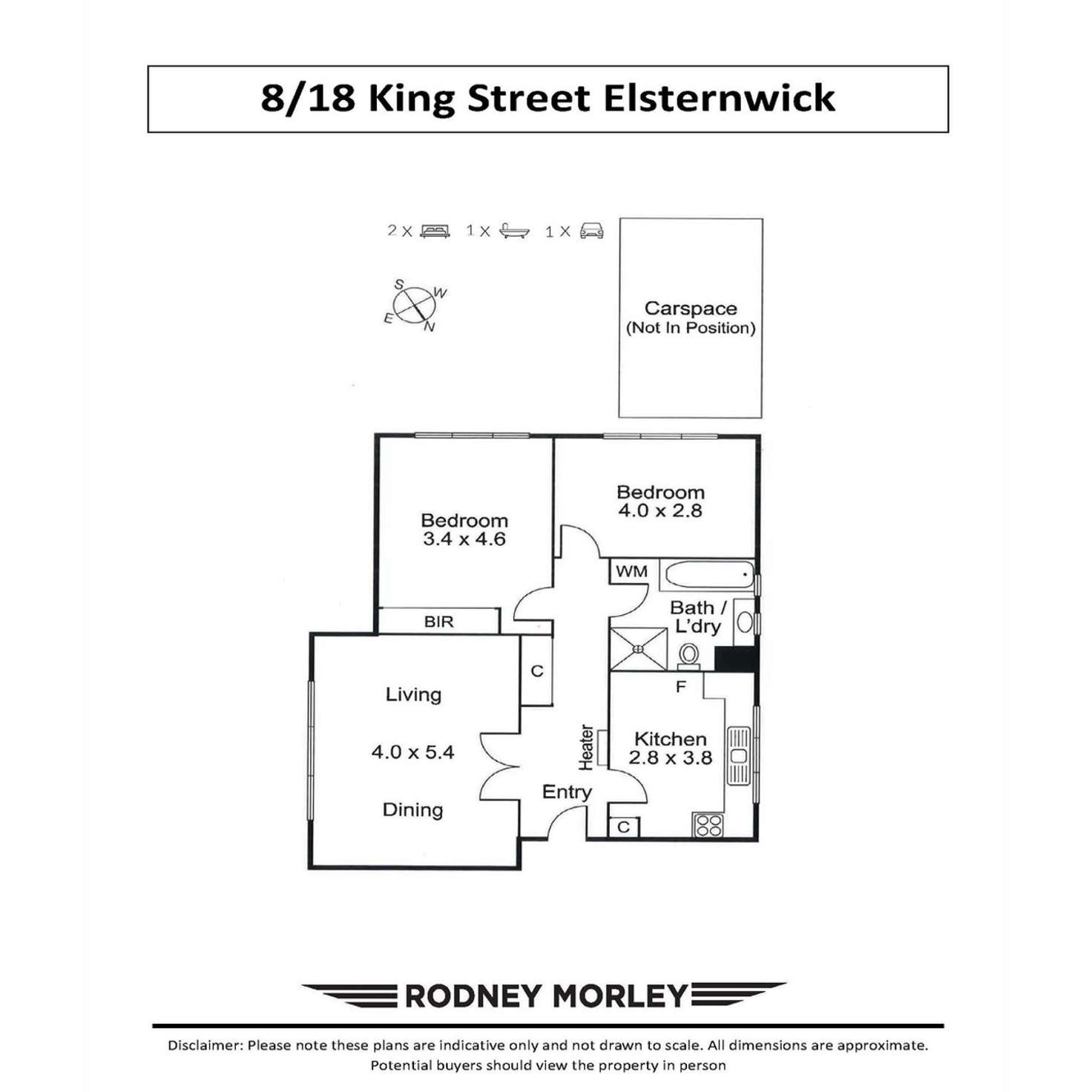 Floorplan of Homely unit listing, 8/18 King Street, Elsternwick VIC 3185