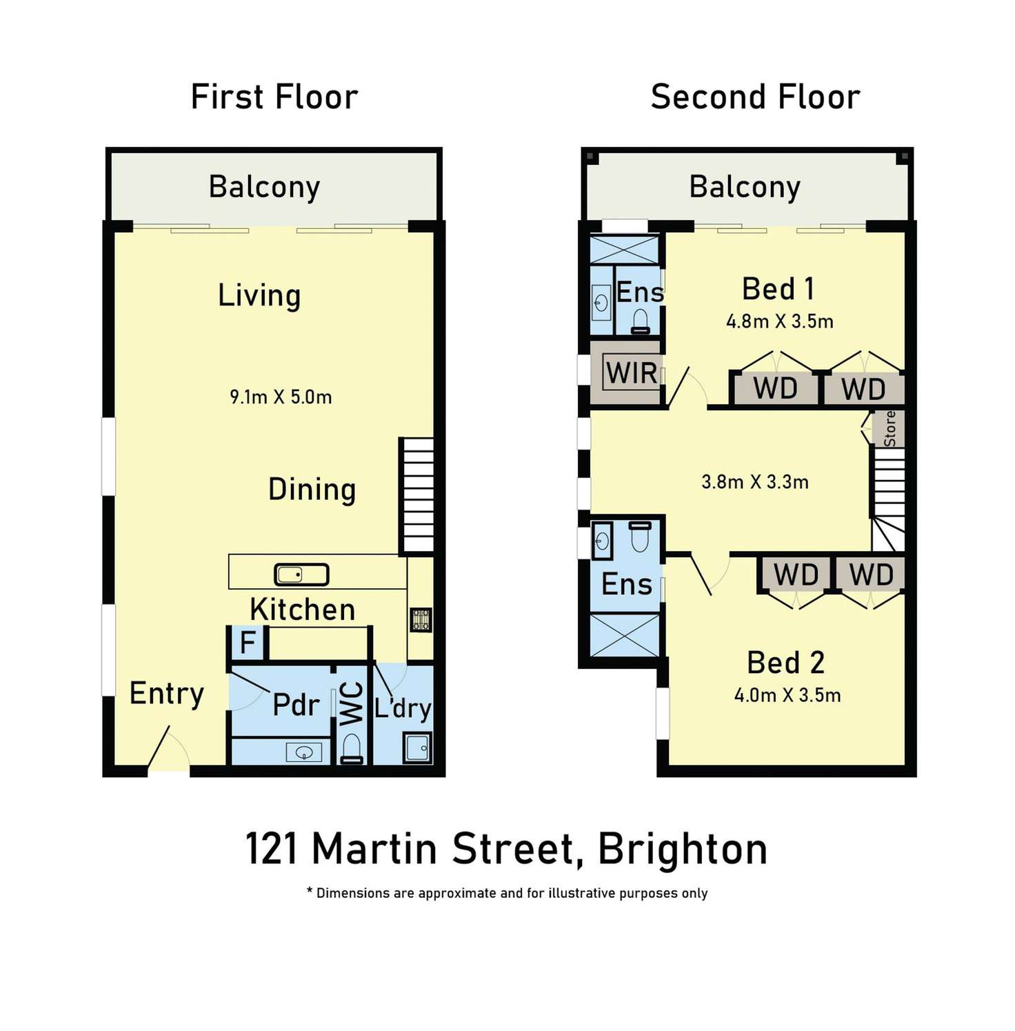 Floorplan of Homely apartment listing, 2/121 Martin Street, Brighton VIC 3186