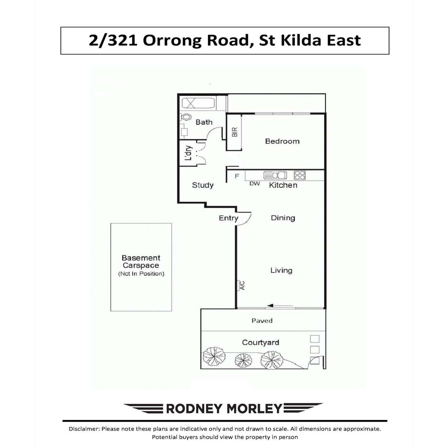Floorplan of Homely unit listing, 2/321 Orrong Road, St Kilda East VIC 3183