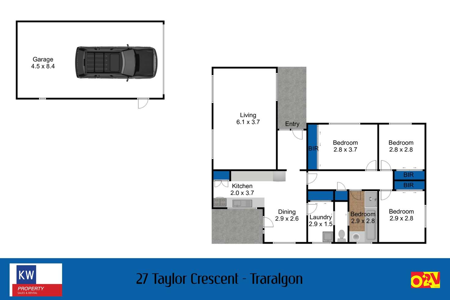 Floorplan of Homely house listing, 27 Taylor Cres, Traralgon VIC 3844