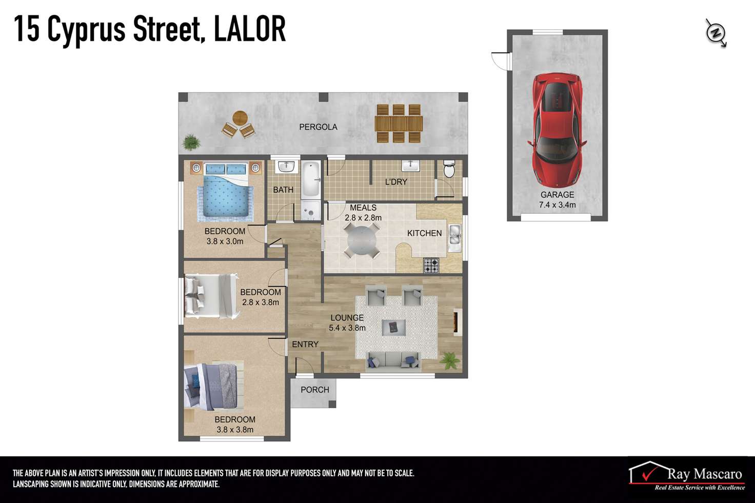 Floorplan of Homely house listing, 15 Cyprus Street, Lalor VIC 3075