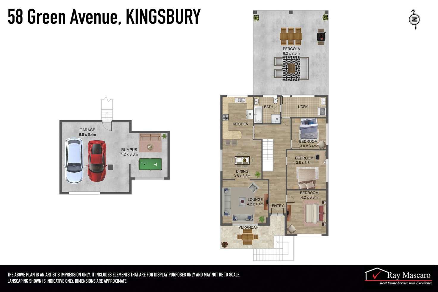 Floorplan of Homely house listing, 58 Green Avenue, Kingsbury VIC 3083