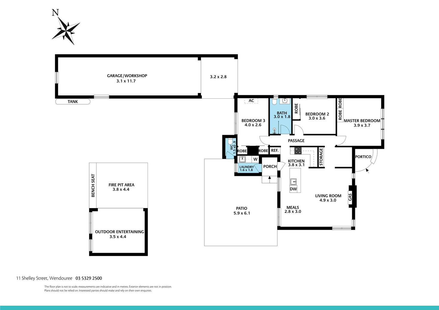 Floorplan of Homely house listing, 11 Shelley Street, Wendouree VIC 3355