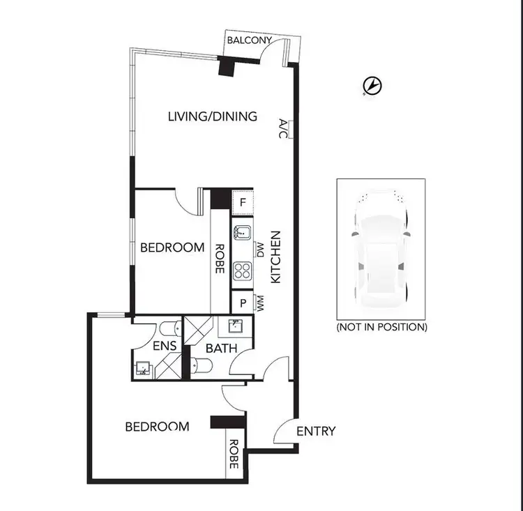 Floorplan of Homely apartment listing, 2201/8 Exploration Lane, Melbourne VIC 3000