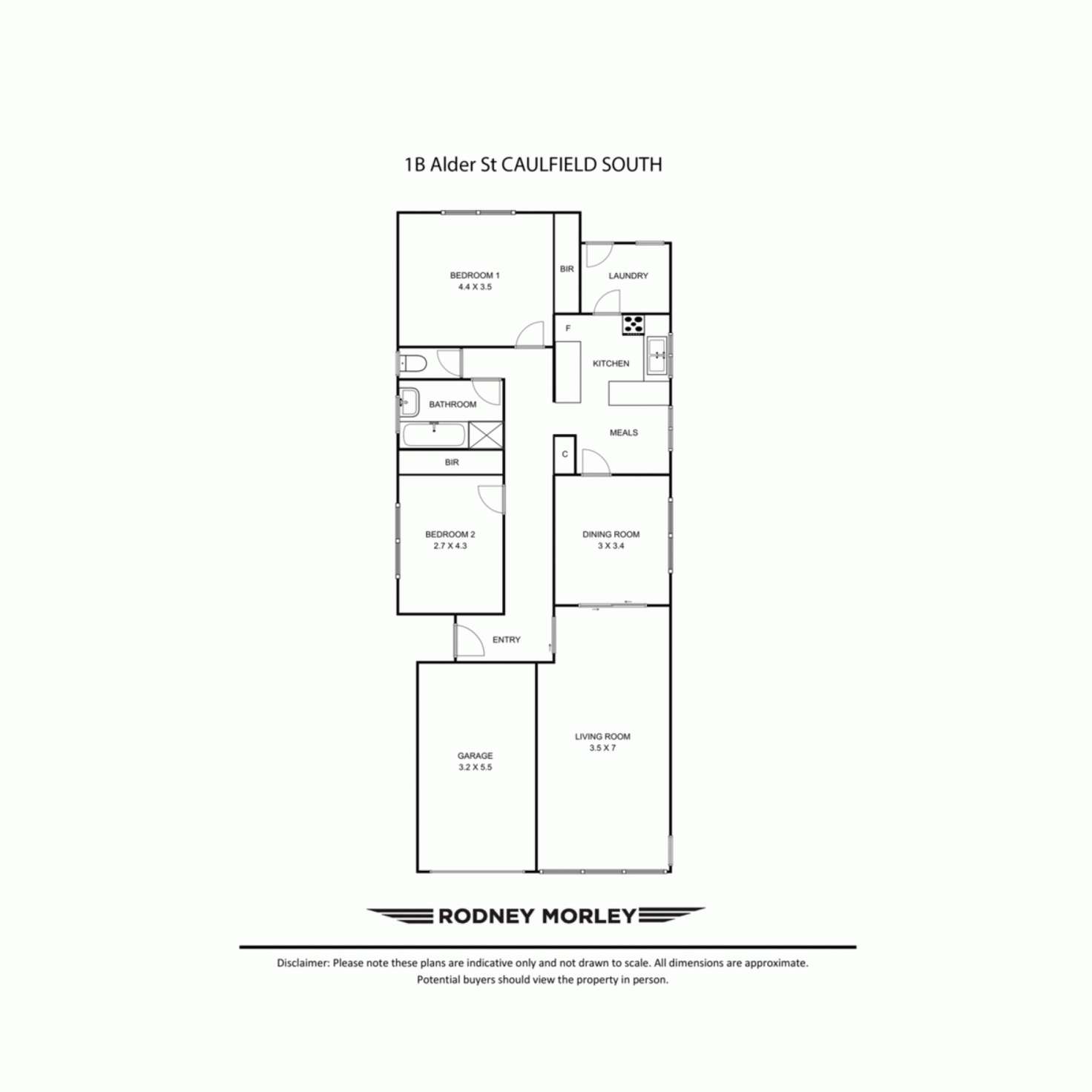 Floorplan of Homely house listing, 1B Alder Street, Caulfield South VIC 3162