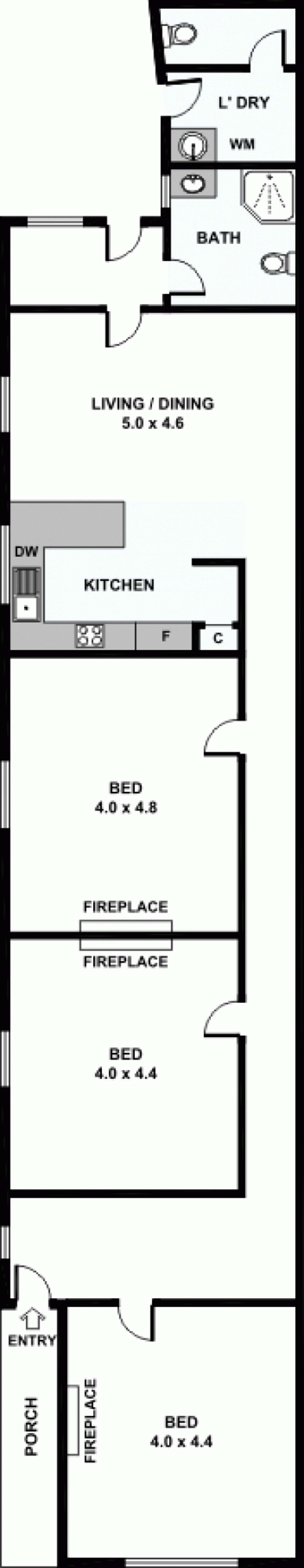 Floorplan of Homely house listing, 127 Union Street, Windsor VIC 3181