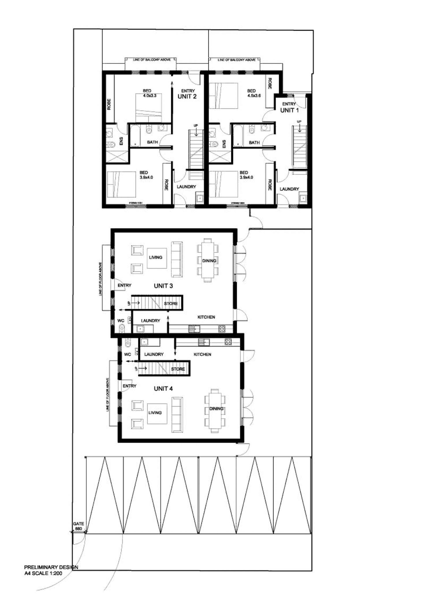 Floorplan of Homely apartment listing, 4/376 Highett Street, Richmond VIC 3121