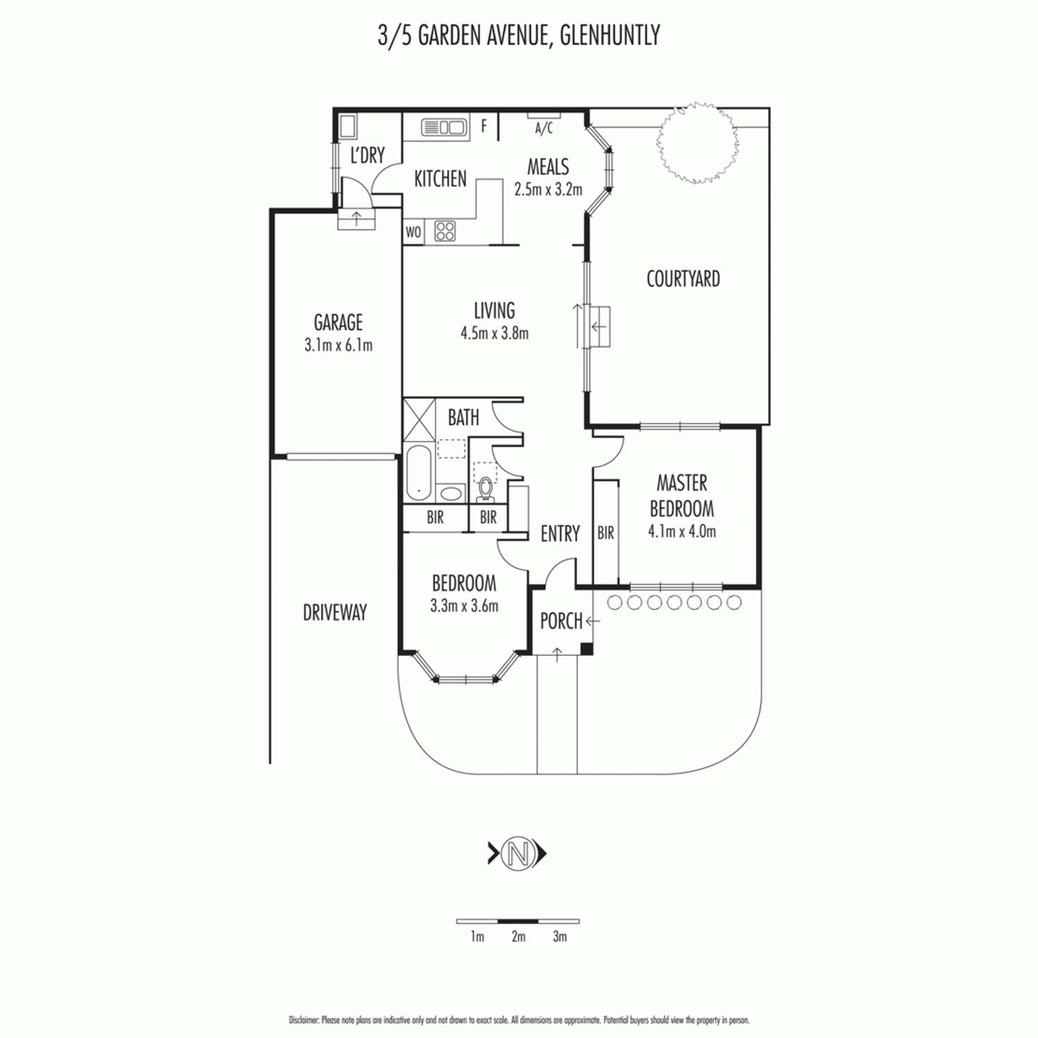Floorplan of Homely unit listing, 3/5 Garden Avenue, Glen Huntly VIC 3163