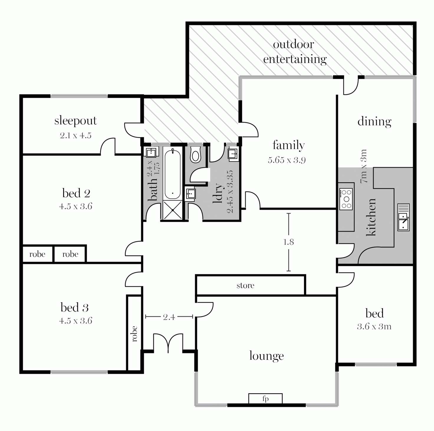 Floorplan of Homely house listing, 15 Crocker Street, Lake Wendouree VIC 3350