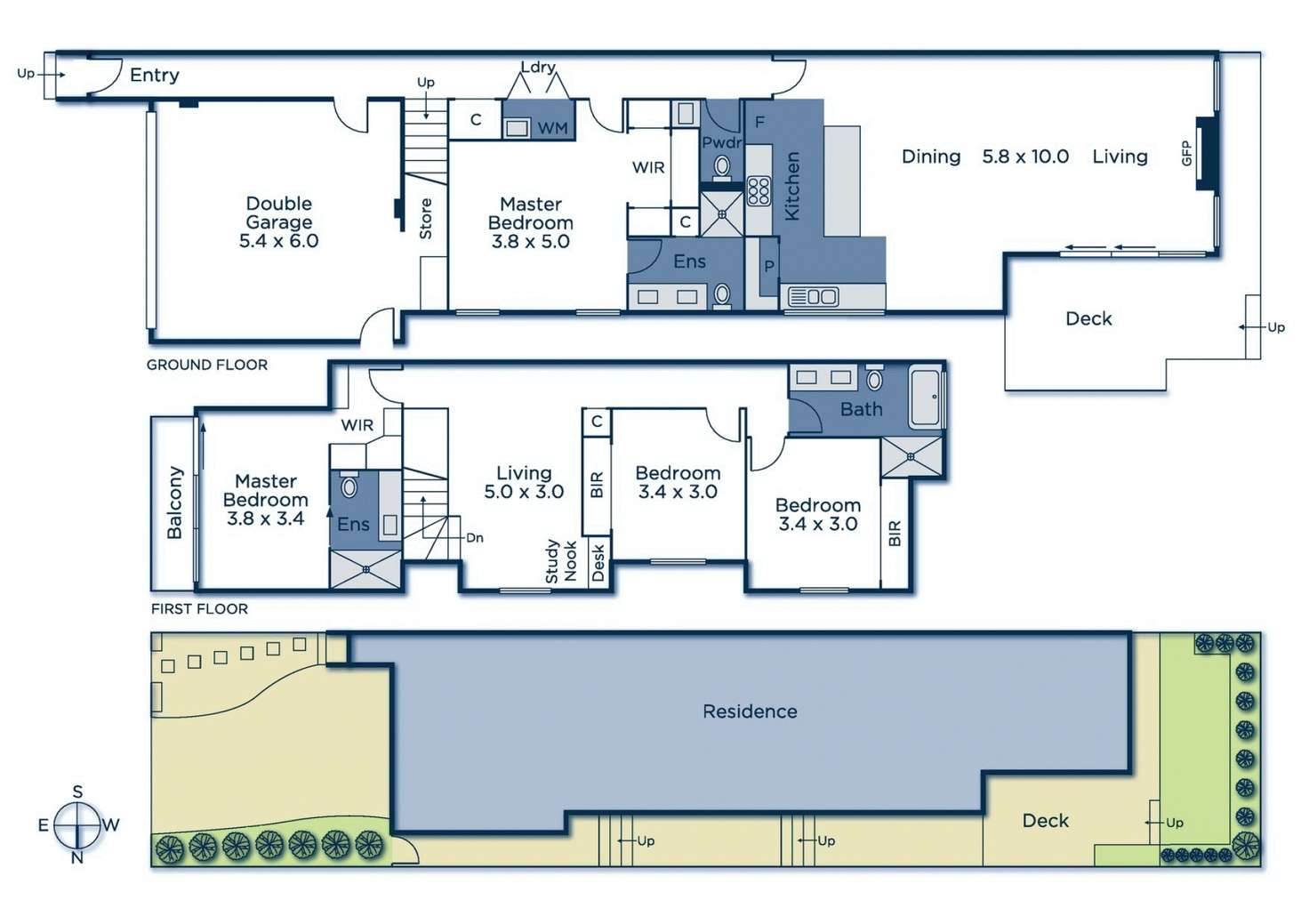 Floorplan of Homely townhouse listing, 139A Dorking Road, Box Hill North VIC 3129