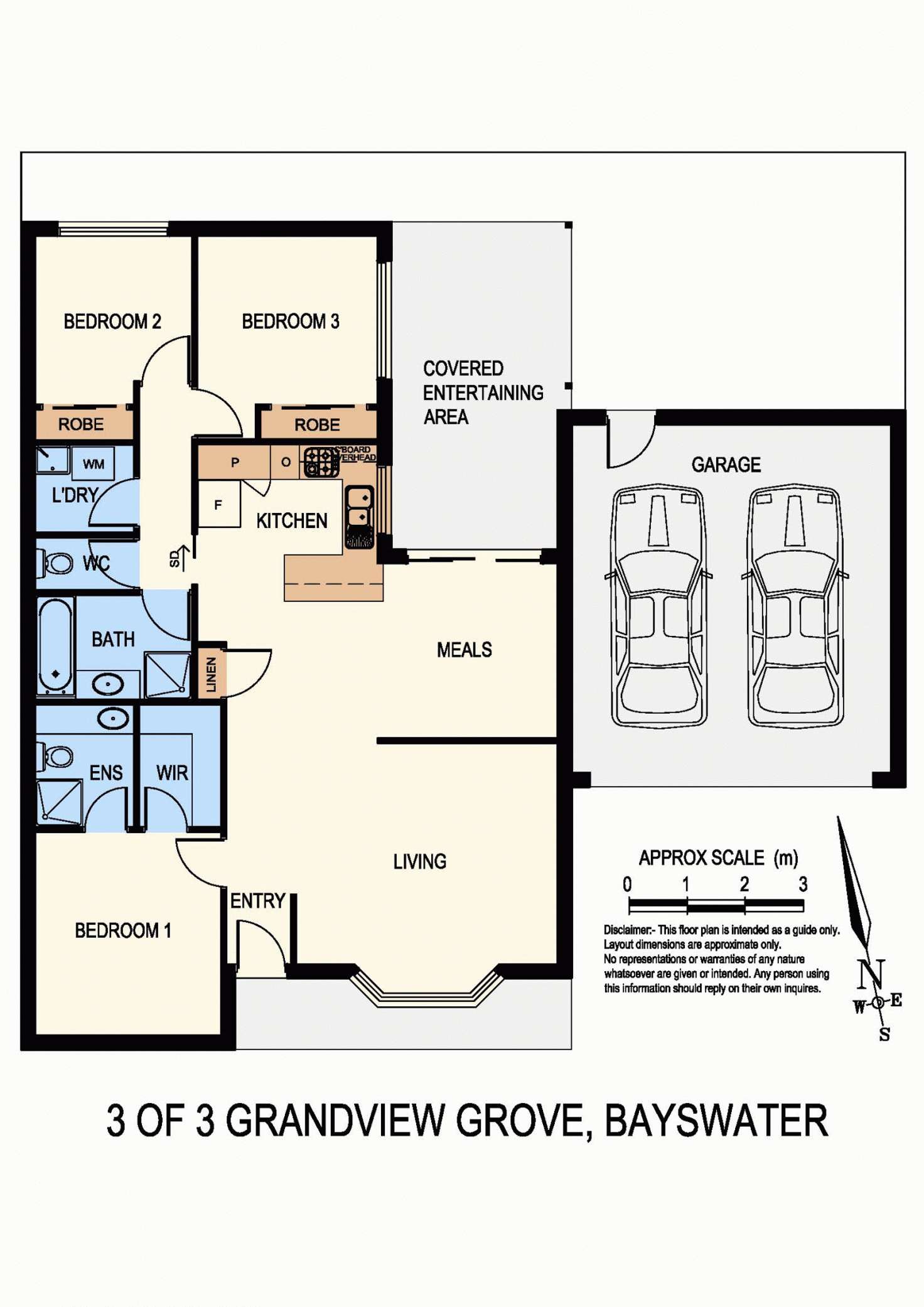 Floorplan of Homely unit listing, 3/3 Grandview Grove, Bayswater VIC 3153