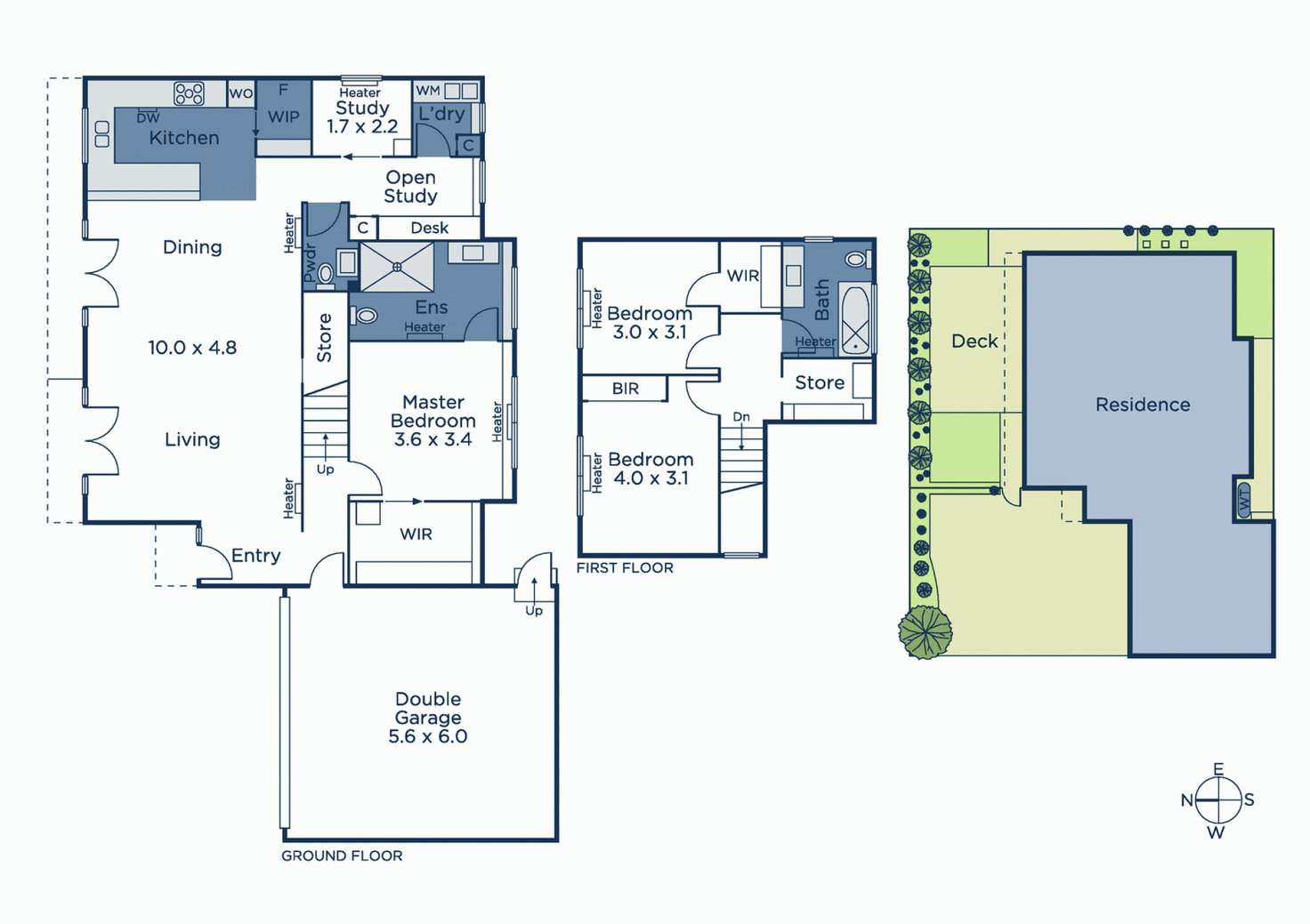 Floorplan of Homely townhouse listing, 2/134 Middleborough Road, Blackburn South VIC 3130
