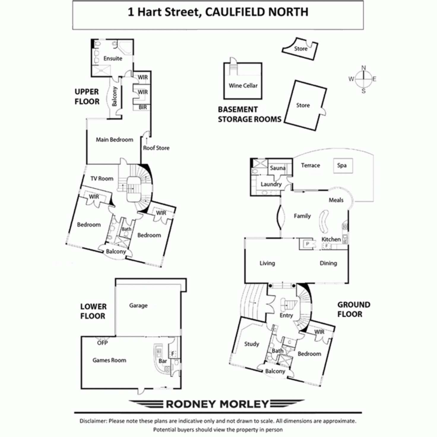 Floorplan of Homely house listing, 1 Hart Street, Caulfield North VIC 3161