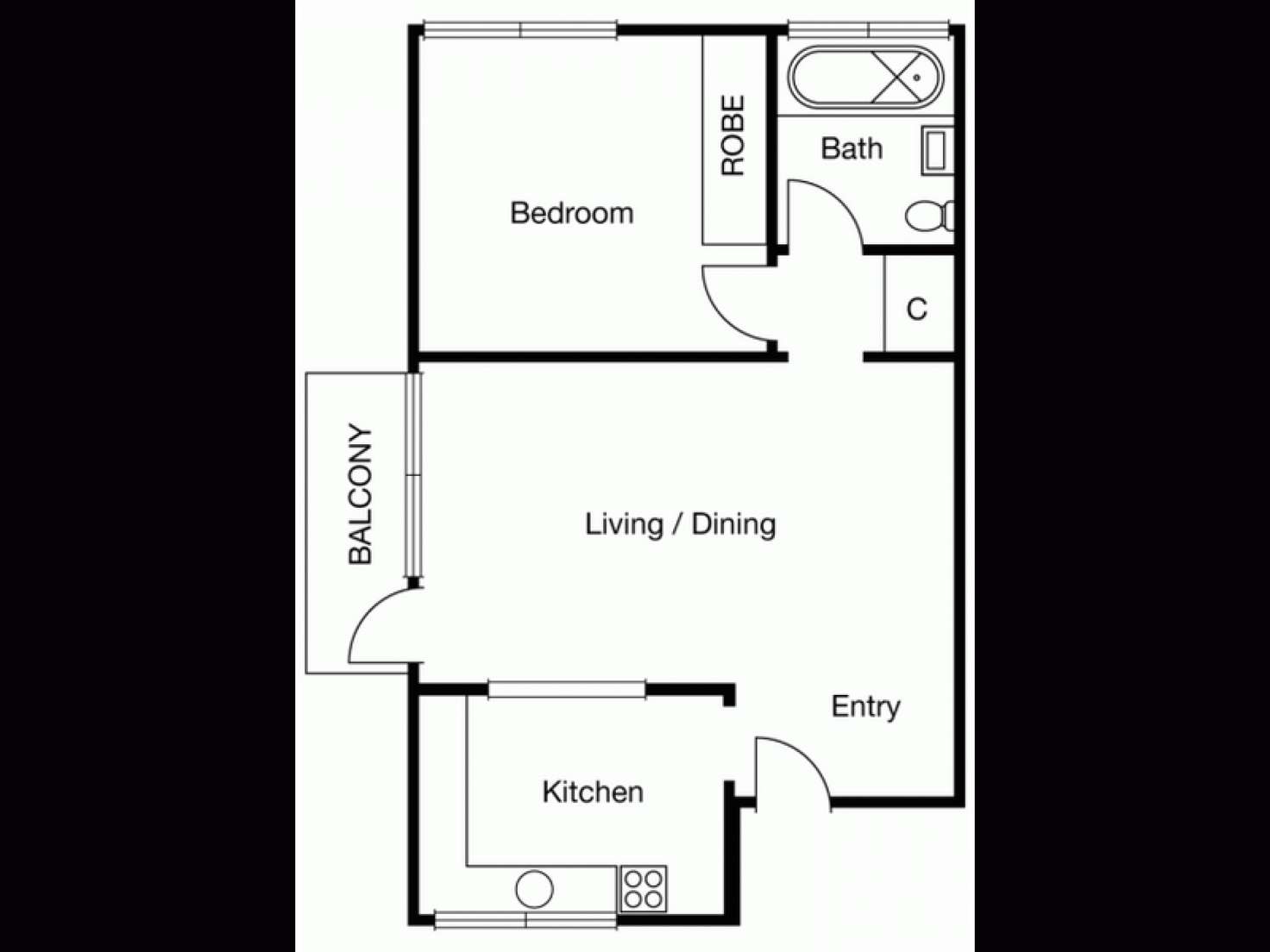 Floorplan of Homely apartment listing, 11/3 Gordon Street, Footscray VIC 3011