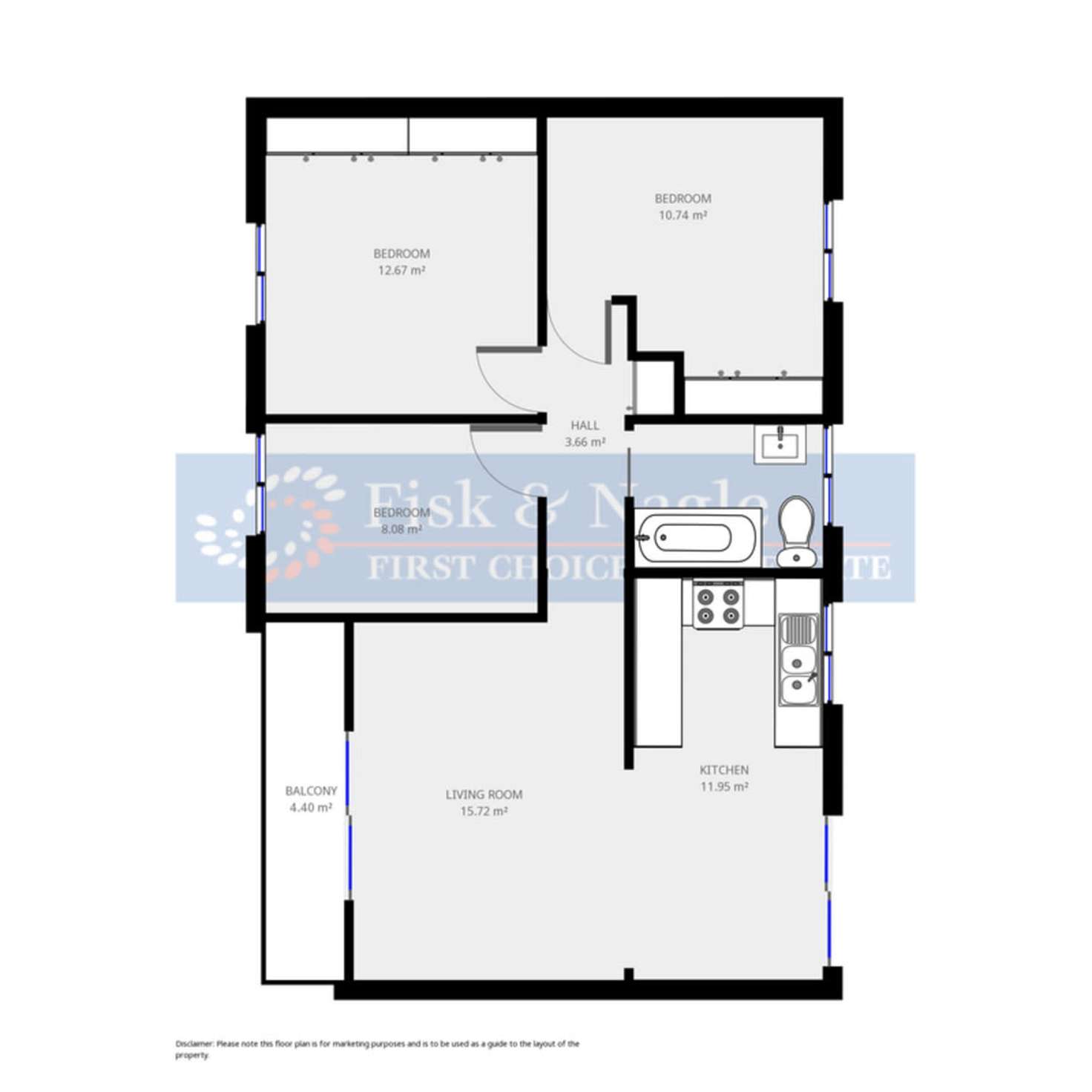 Floorplan of Homely house listing, 1/9 Beverley Street, Merimbula NSW 2548