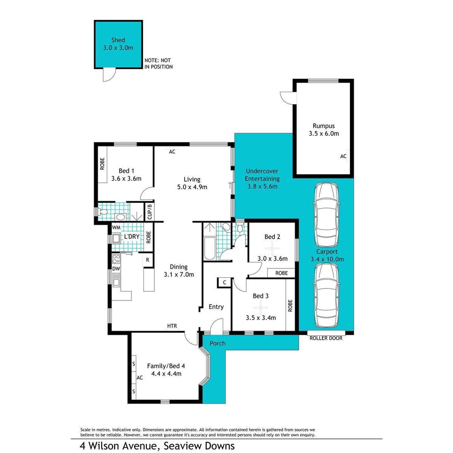 Floorplan of Homely house listing, 4 Wilson Avenue, Seaview Downs SA 5049