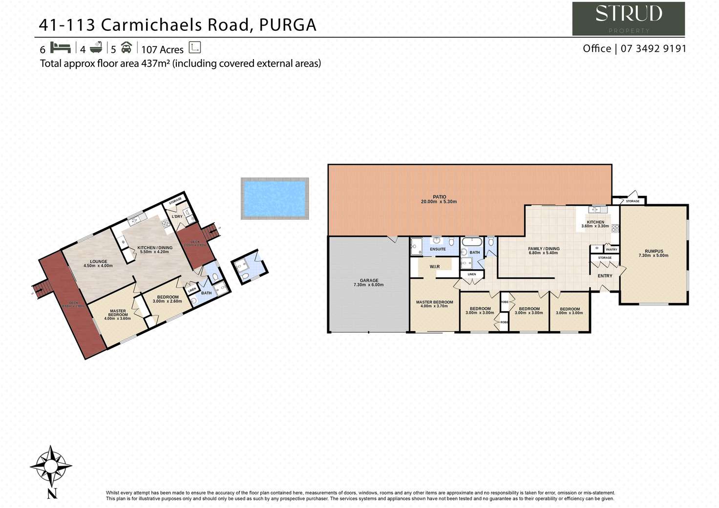 Floorplan of Homely house listing, 41 Carmichaels Road, Purga QLD 4306