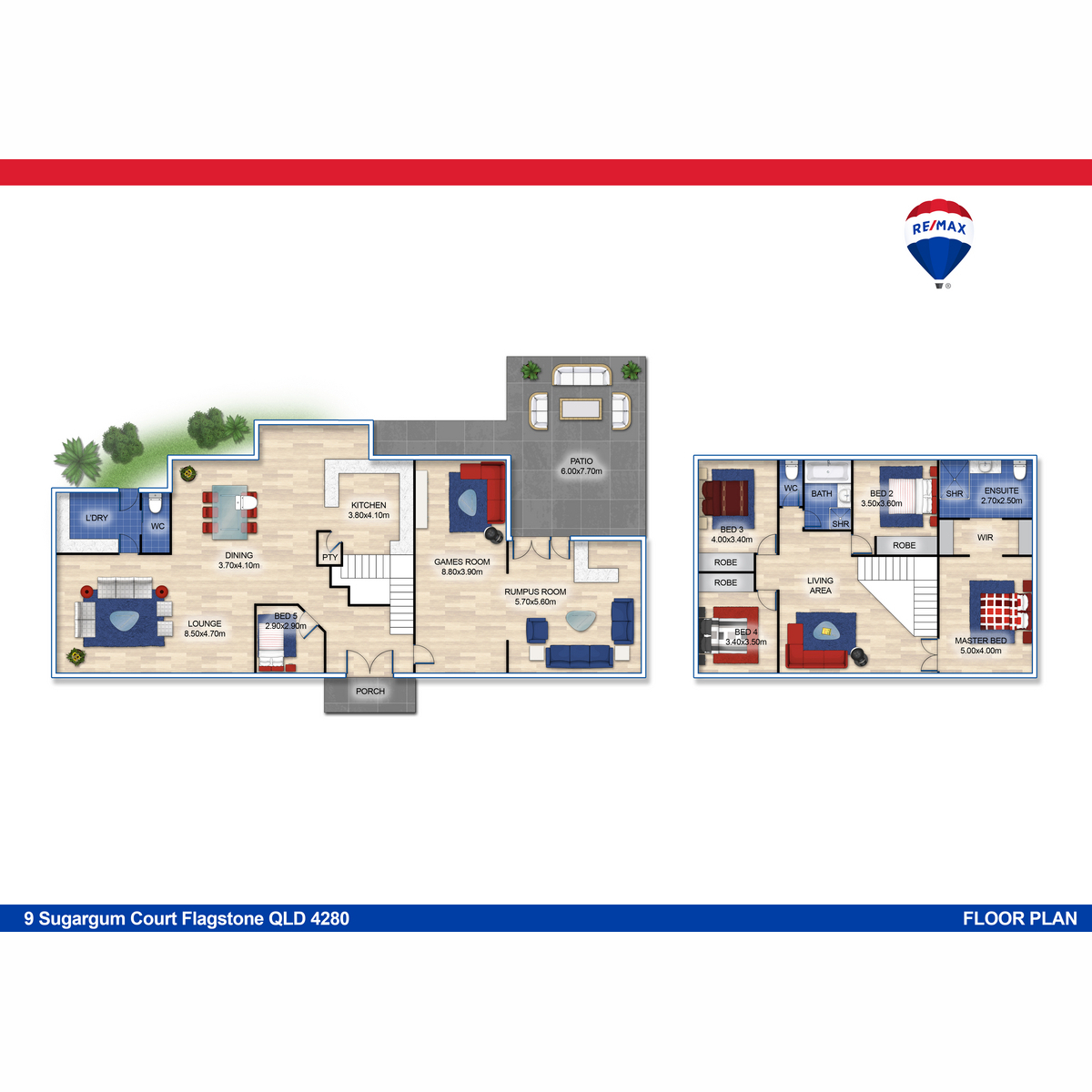 Floorplan of Homely house listing, 9 Sugar Gum Court, Flagstone QLD 4280