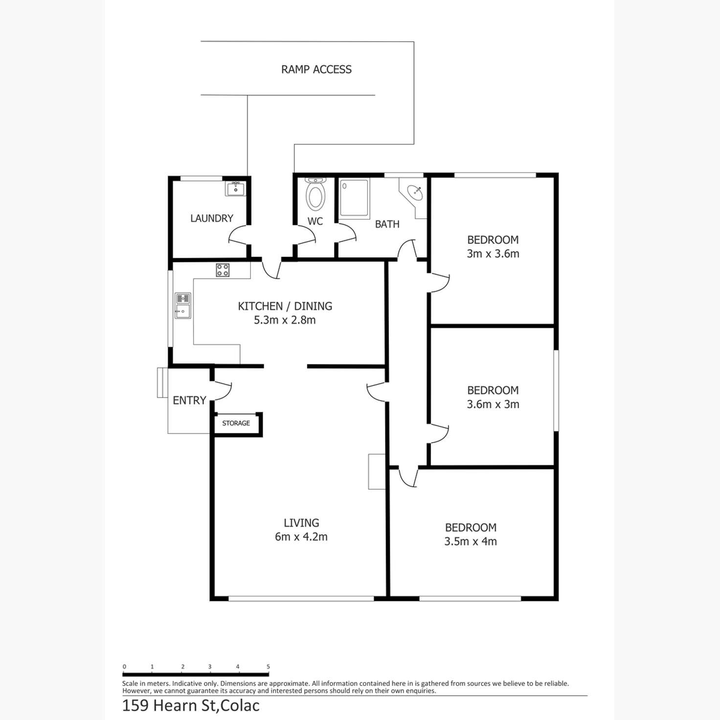 Floorplan of Homely house listing, 195 Hearn Street, Colac VIC 3250