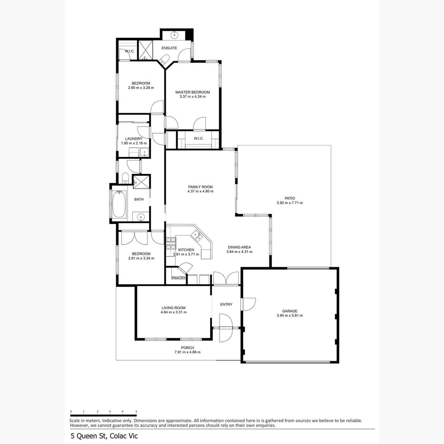 Floorplan of Homely house listing, 5 Queen Street, Colac VIC 3250