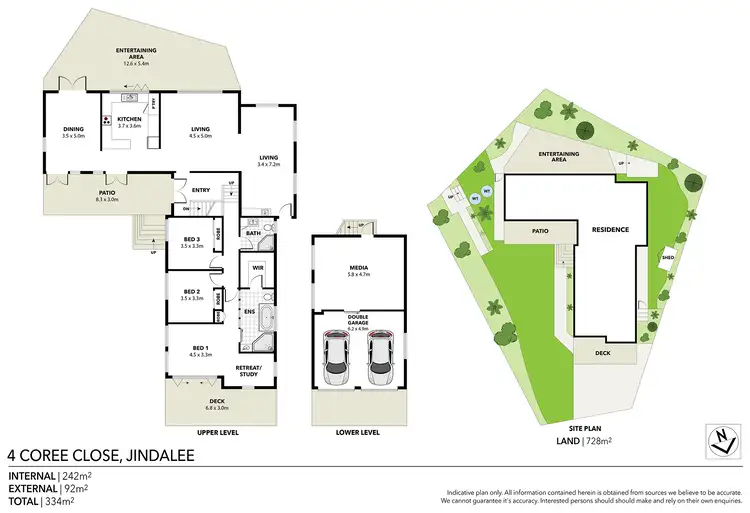Floorplan of Homely house listing, 4 Coree Close, Jindalee QLD 4074