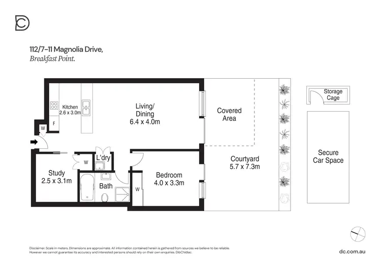 Floorplan of Homely apartment listing, 112/7-11 Magnolia Drive, Breakfast Point NSW 2137