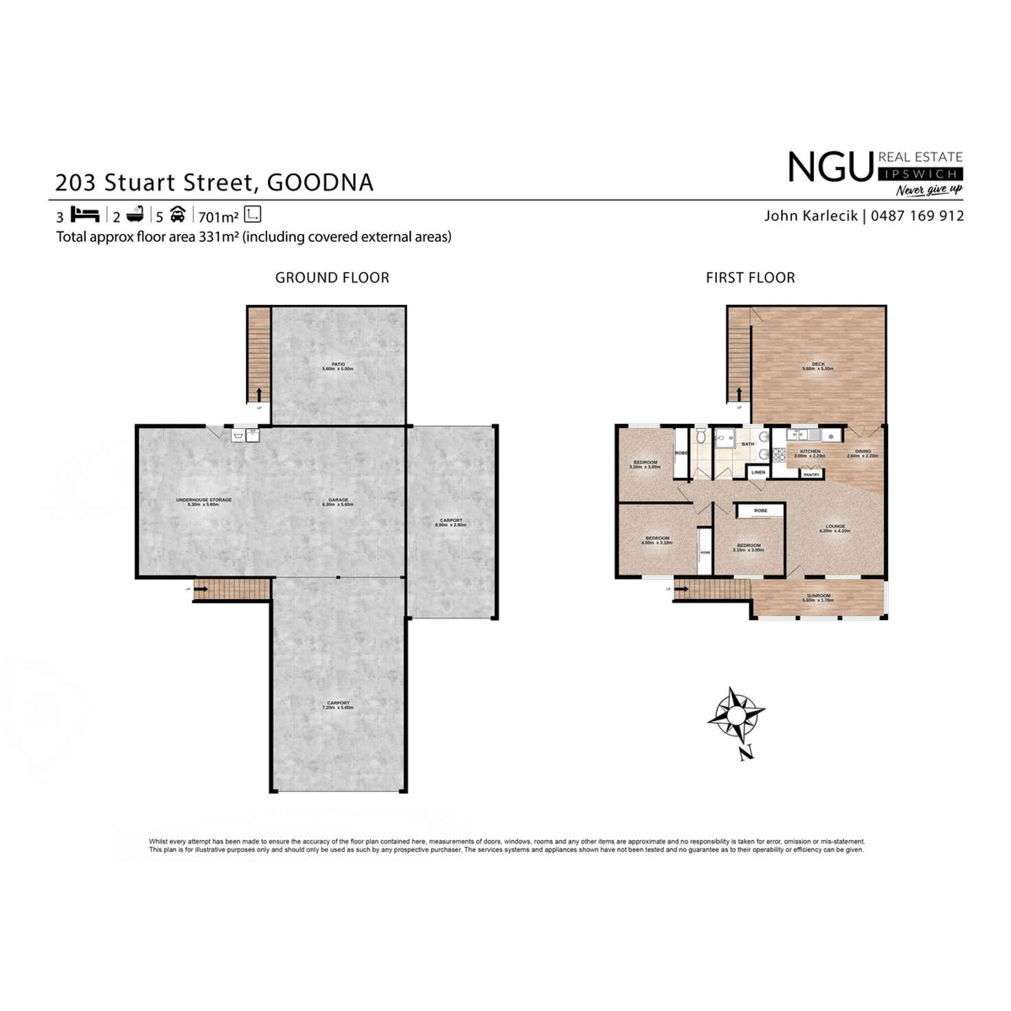 Floorplan of Homely house listing, 203 Stuart Street, Goodna QLD 4300