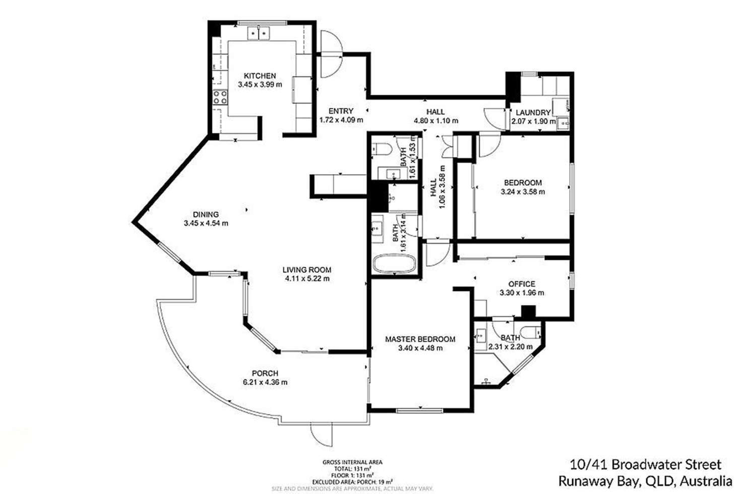 Floorplan of Homely unit listing, 10/41A Broadwater Street, Runaway Bay QLD 4216