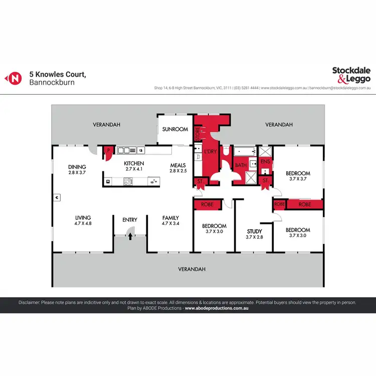 Floorplan of Homely house listing, 5 Knowles Court, Bannockburn VIC 3331