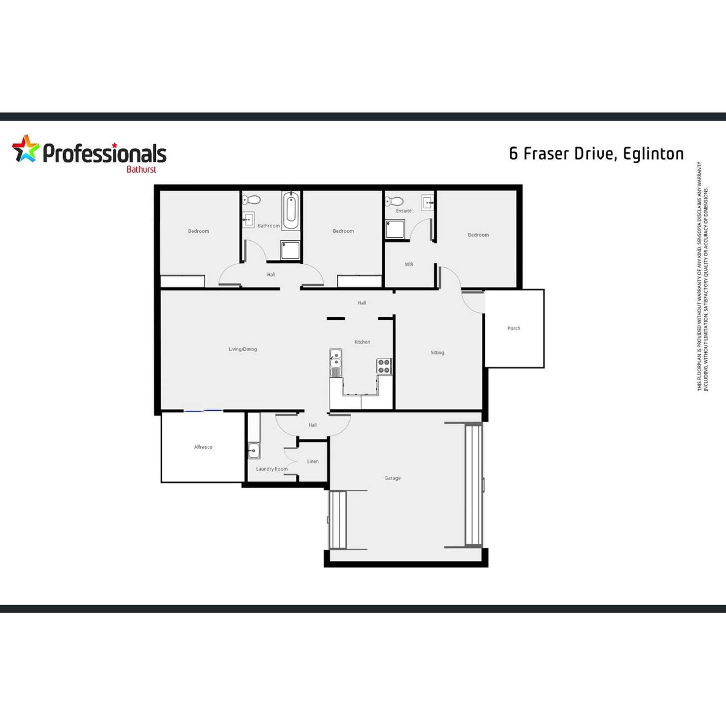 Floorplan of Homely house listing, 6 Fraser Drive, Eglinton NSW 2795