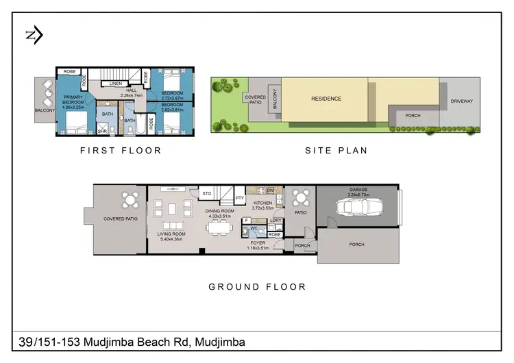 Floorplan of Homely townhouse listing, 39/151-153 Mudjimba Beach Road, Mudjimba QLD 4564
