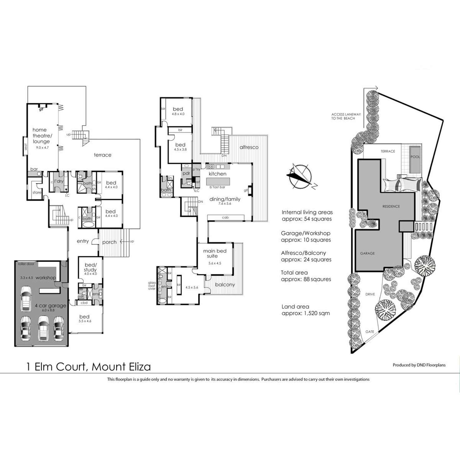 Floorplan of Homely house listing, 1 Elm Court, Mount Eliza VIC 3930