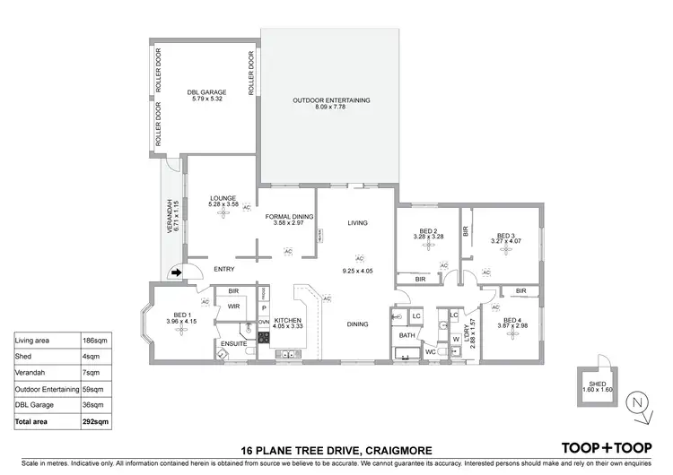 Floorplan of Homely house listing, 16 Plane Tree Drive, Craigmore SA 5114
